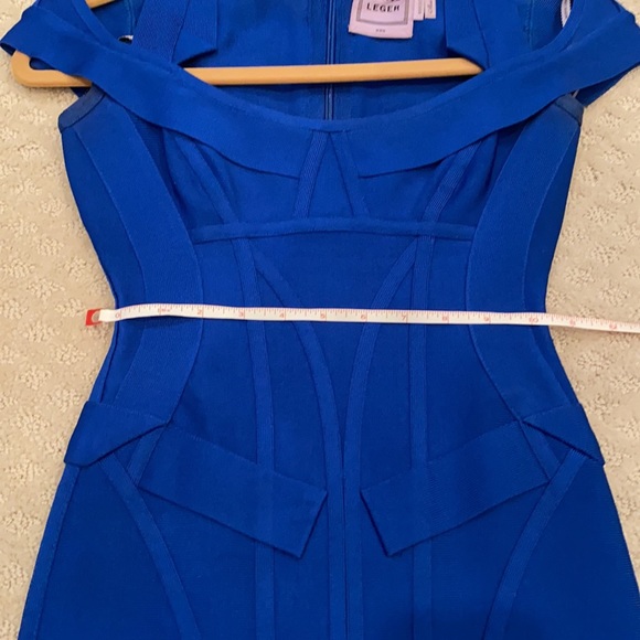 Herve Leger Royal Blue Square Neckline Bodycon dress XXS - Picture 12 of 16